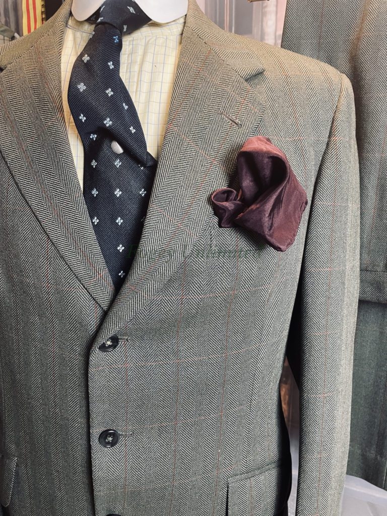 Vintage 2 Piece Bespoke Heavyweight Tweed Suit 42Chest/34Waist/32Leg ...