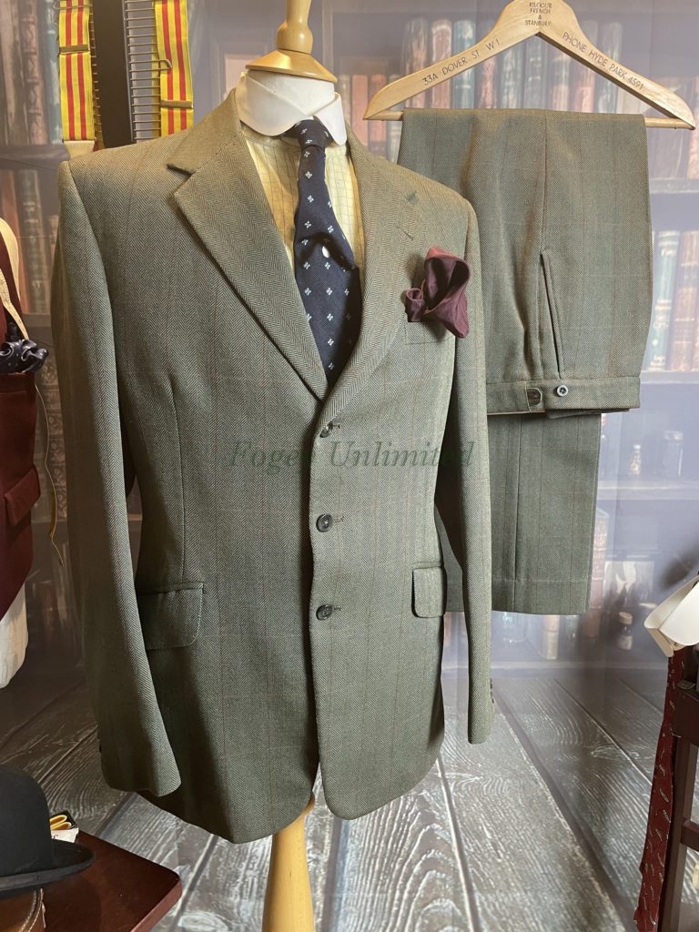 Vintage 2 Piece Bespoke Heavyweight Tweed Suit 42Chest/34Waist/32Leg Sherwood 1979