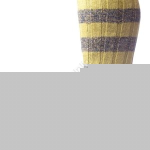 The BRANNINGHAM bold Horizontal stripe Contrast Heel &Toe Sock