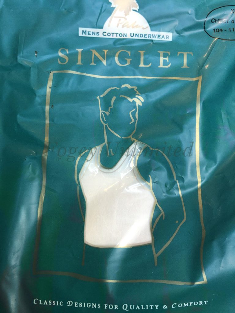 Vintage Gentlemans Vest/Singlet Underwear. New Old store stock. Unworn.  Various Styles and sizes - Fogey Unlimited