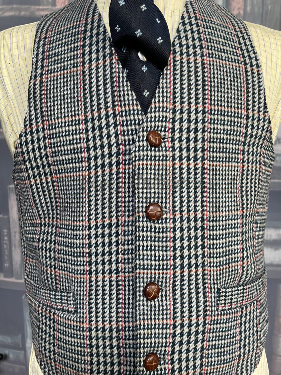 Vintage Tweed pattern Waistcoat/Vest 40