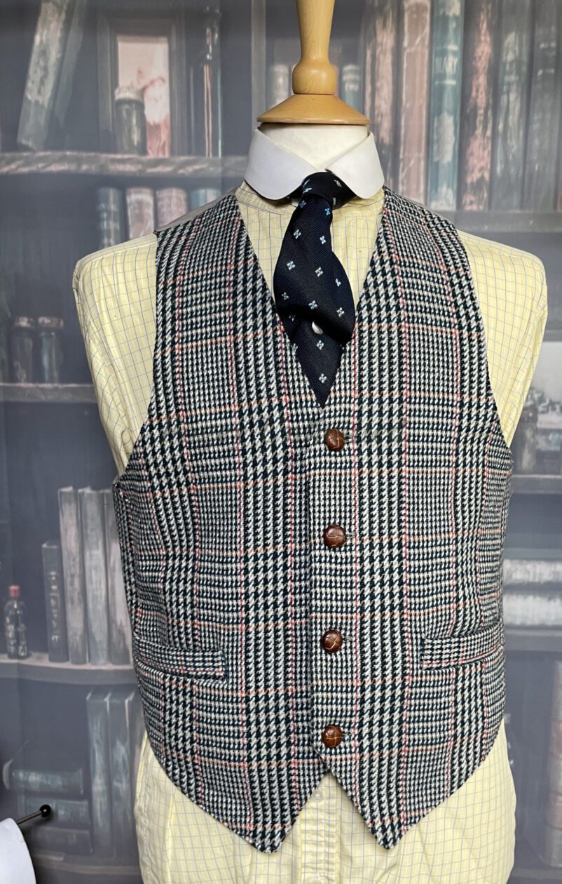 Vintage Tweed pattern Waistcoat/Vest 40