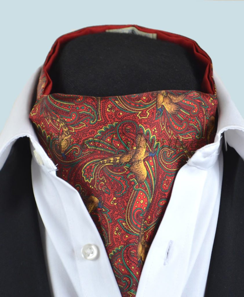 Silk Gentlemans Cravat/Scarf/Ascot. Made in England