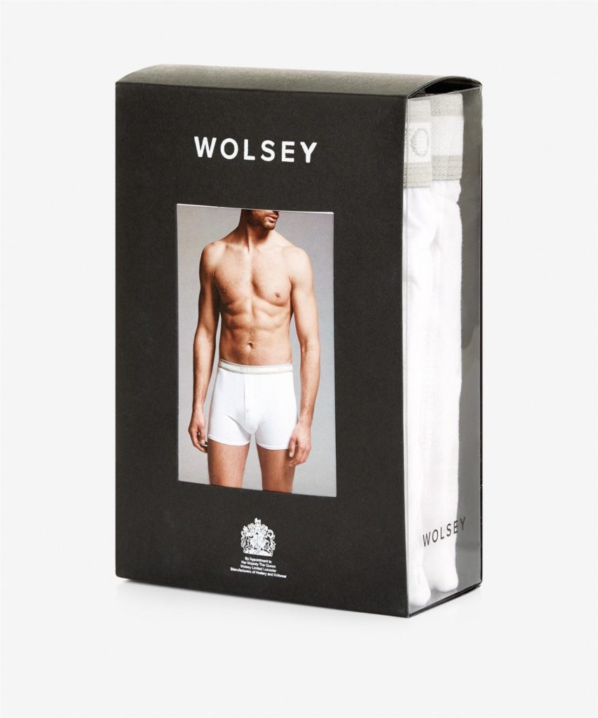 Wolsey Vintage style Cotton 2 Button front Boxer Trunk. Pack of 2