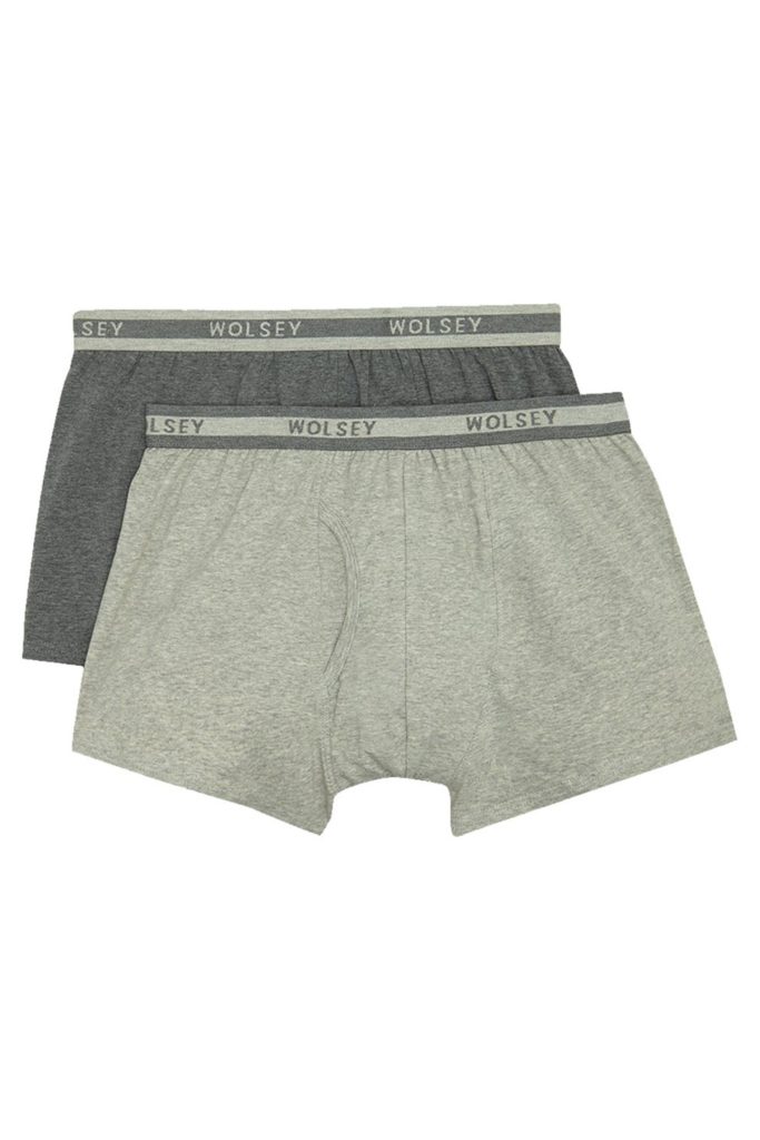 Wolsey Vintage style Cotton 2 Button front Boxer Trunk. Pack of 2 ...