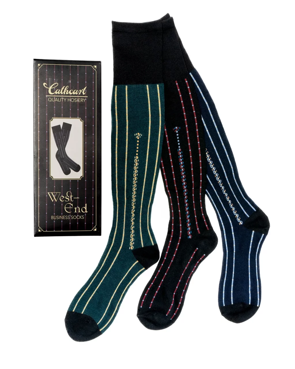 Gentleman’s West End Socks Knee High by Cathcart. ONE pair