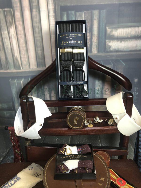 Albert Thurston Dugdale Bros Cloth Woven Braces (Suspenders) City and County styles - Image 9