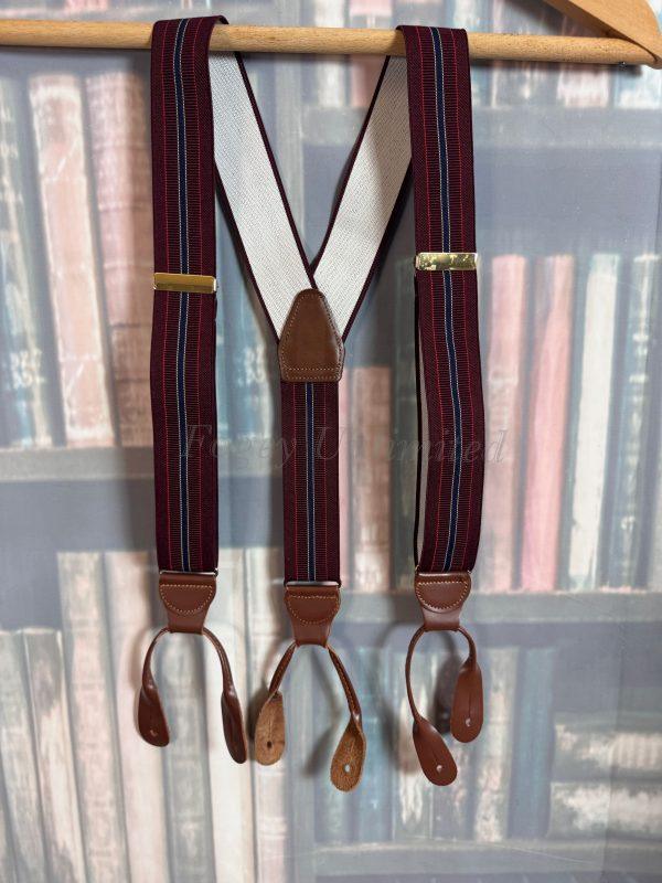 Vintage Old store stock Button end Braces/Suspenders. Various Styles and Colours. (Ref: Wide Elastic) - Image 8