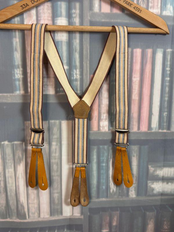 Vintage Old store stock Button end Braces/Suspenders. Various Styles and Colours. (Ref: Wide Elastic) - Image 5