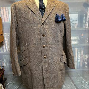 Vintage Bespoke 1964 Parsons of Yeovil Tweed Hacking Jacket 40"L /102cm Chest (ParY)