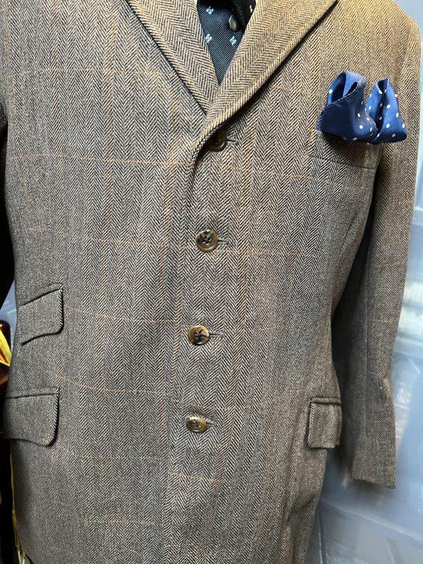 Vintage Bespoke 1964 Parsons of Yeovil Tweed Hacking Jacket 40"L /102cm Chest (ParY) - Image 8