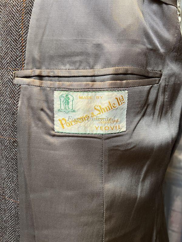 Vintage Bespoke 1964 Parsons of Yeovil Tweed Hacking Jacket 40"L /102cm Chest (ParY) - Image 2