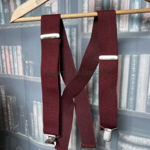 Vintage Clip on wide Braces. X back. Rugged..