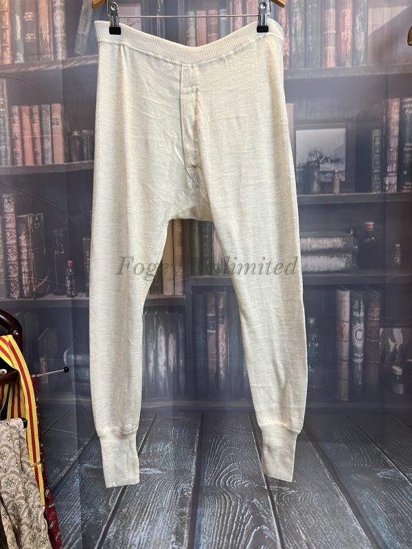 Vintage Long Johns Brace Tapes, Yoke front. German Waist 36"/92cm  (Ref: MMWool) - Image 2