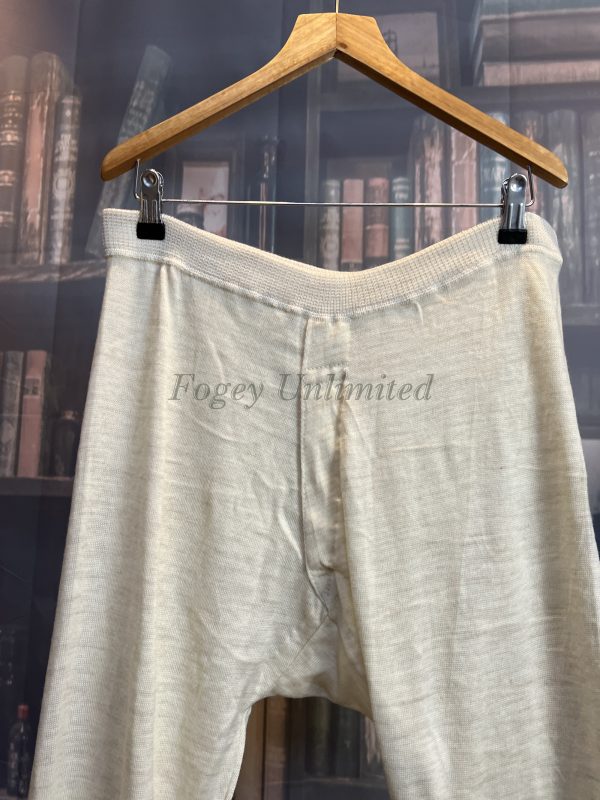 Vintage Long Johns Brace Tapes, Yoke front. German Waist 36"/92cm  (Ref: MMWool) - Image 3