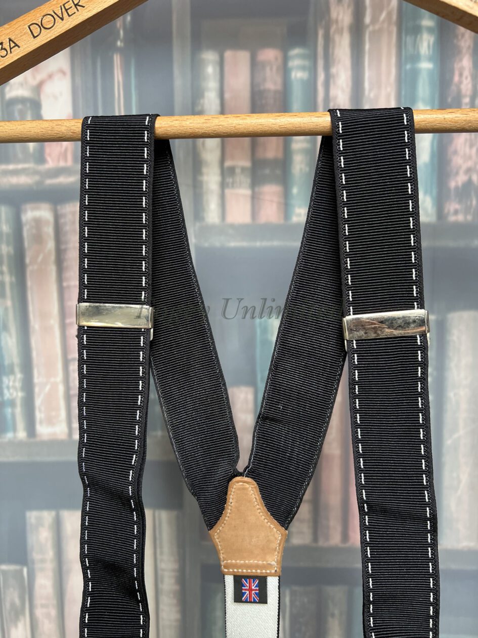 Vintage Braces/Suspenders. Pre Loved pairs in Various Styles and Colours.  (ref: D2FR) - Fogey Unlimited