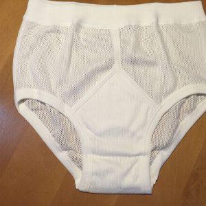 Traditional White Mens Basics Underwear. Cellular /Aertex Cotton Briefs Y-Fronts