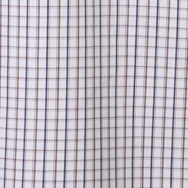 Traditional style Closed front button up Long Nightshirt by Somax. Check pattern (CJT55) - Image 10