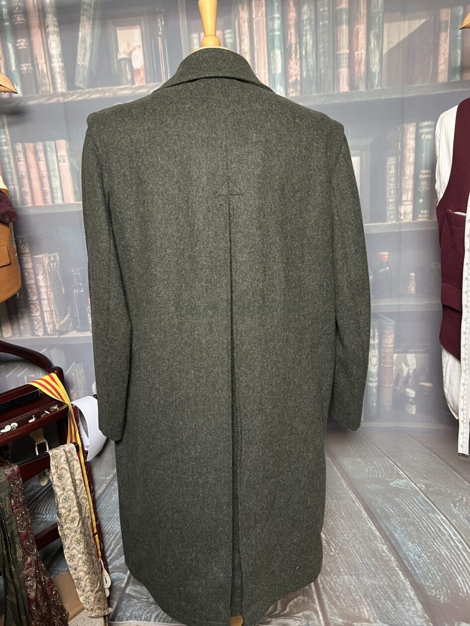 Vintage Heavyweight German Loden Green Overcoat 40