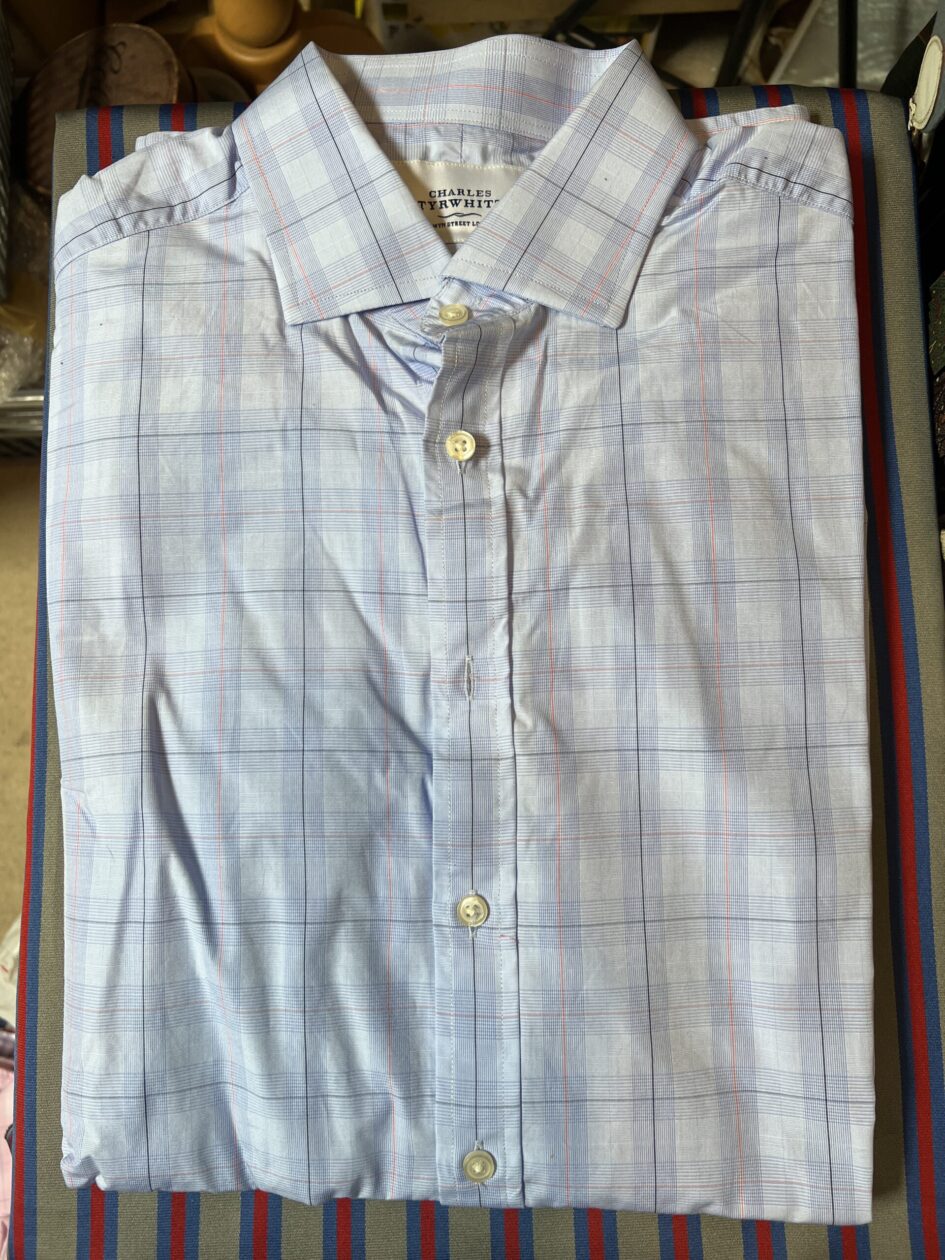 Vintage Traditional Business Shirt. Charles Tyrwhitt Neck 17