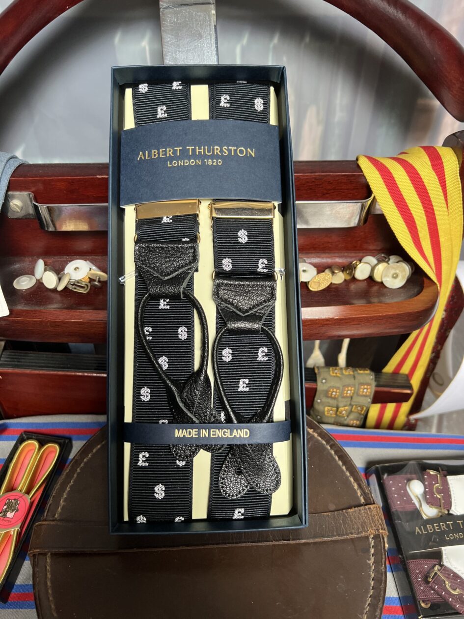 Pre-Loved Albert Thurston Barathea Braces/Suspenders. Various Colours -  Fogey Unlimited