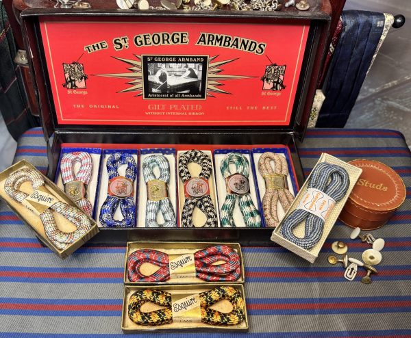 Vintage St George Eton Elasticated ARMBANDS /Garters for your shirt sleeves