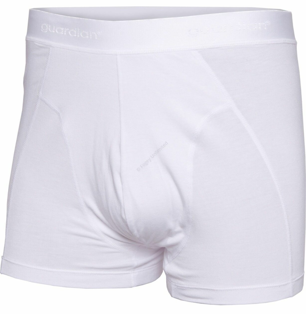 Guardian Mens Bodyfit Trunk PURE WHITE 96% Cotton, 4% Elastane