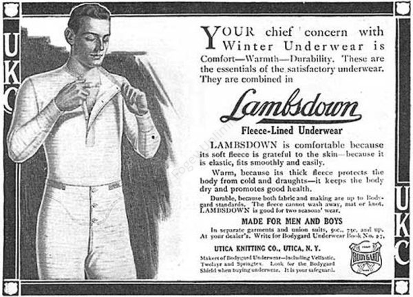 Vintage Williams Brothers Ballbraggins Long Johns with Yoke/button front and Brace Tapes 50"waist (Ref: BB50) - Image 3