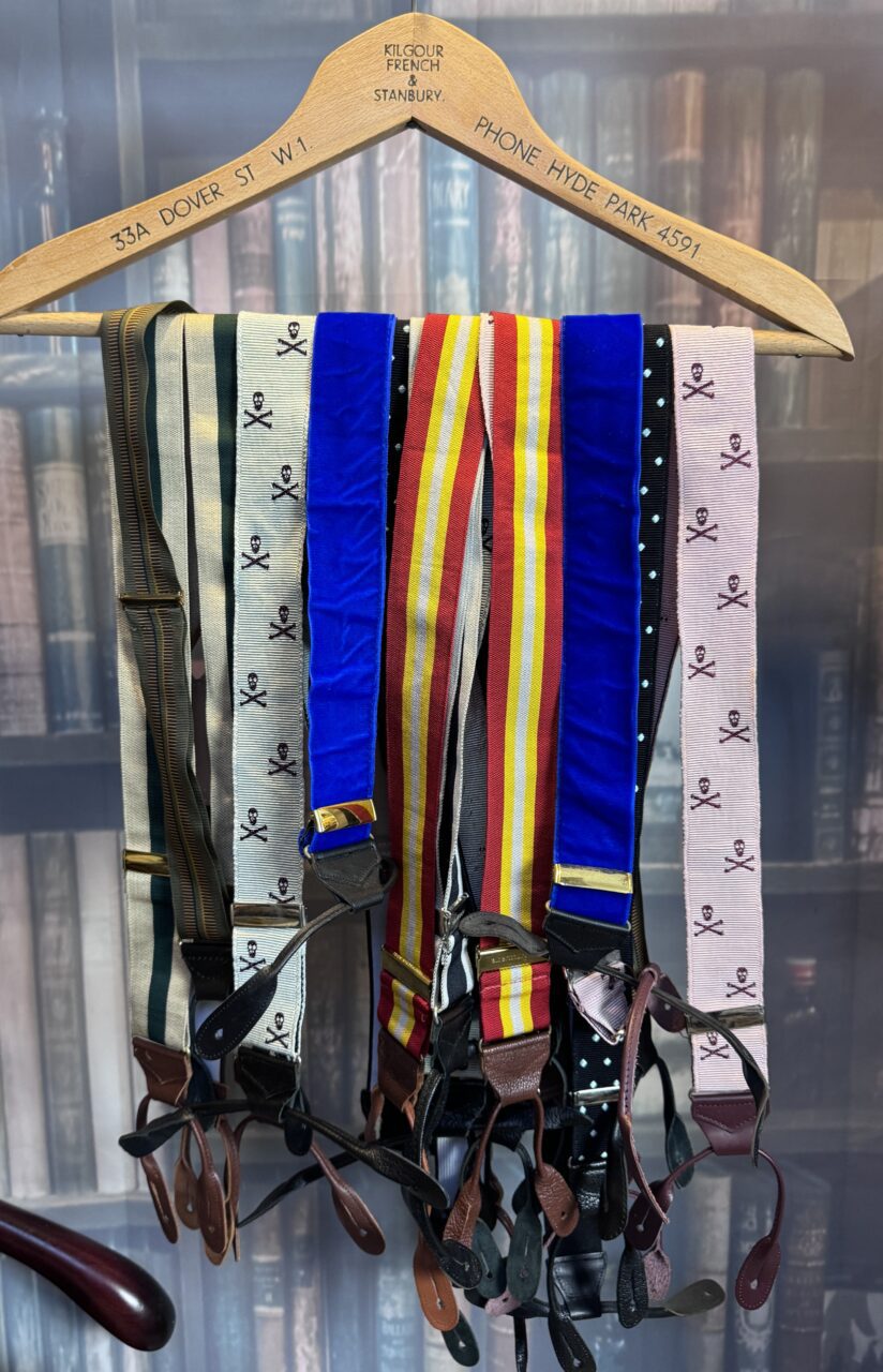 Pre-Loved Albert Thurston Barathea woven Braces/Suspenders. Various Colours