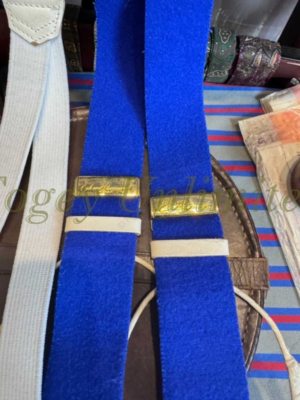 Vintage Albert Thurston Boxcloth Braces/Suspenders. with Handsewn Goatskin Runners Most Colours available (Ref: ATGT) - Image 7