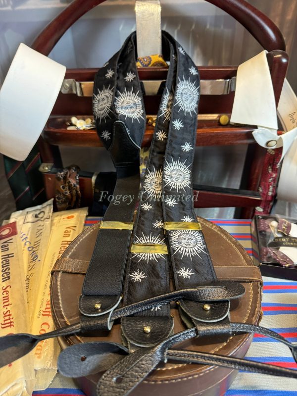 Pre-Loved Albert Thurston Jaquard Ribbon woven Braces/Suspenders. Various Colours.