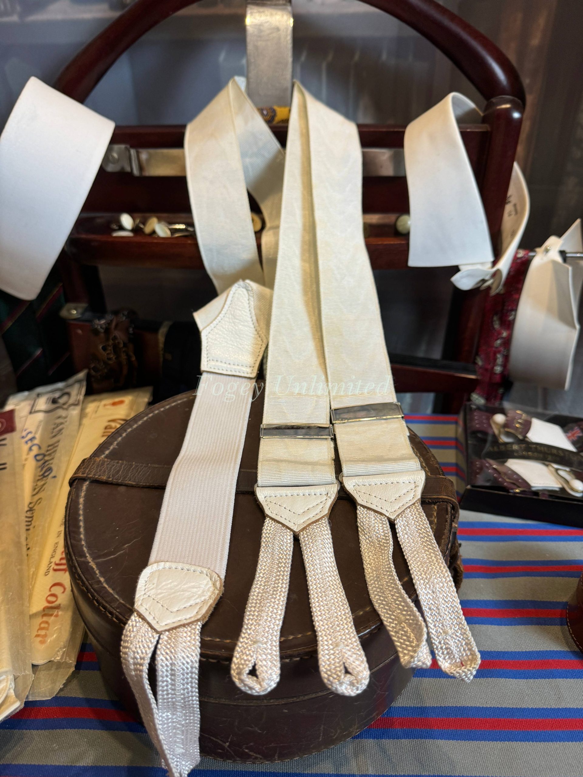 Vintage Thurston Moire Barathea Formal Braces/Suspenders. As worn by James  Bond !!