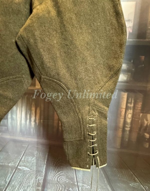 Vintage Green Military Breeches Jodhpurs. Heavyweight W32"/81cm (Ref:BLC32) - Image 5