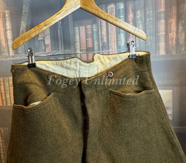 Vintage Green Military Breeches Jodhpurs. Heavyweight W32"/81cm (Ref:BLC32) - Image 6