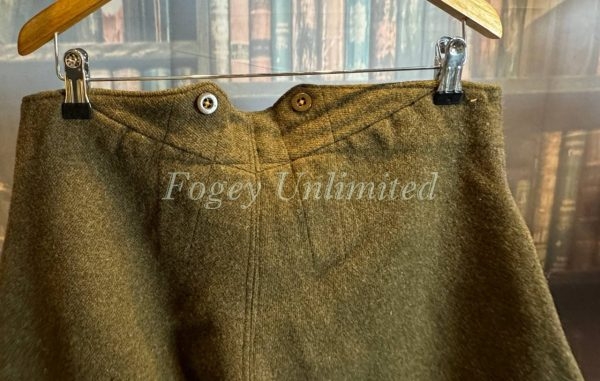 Vintage Green Military Breeches Jodhpurs. Heavyweight W32"/81cm (Ref:BLC32) - Image 8