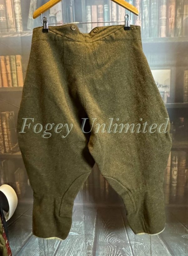 Vintage Green Military Breeches Jodhpurs. Heavyweight W32"/81cm (Ref:BLC32) - Image 10