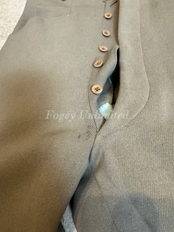 Vintage Bespoke Breeches Jodhpurs. High waist, Heavyweight. 32"/81Waist. (Ref:JSTB32) - Image 2