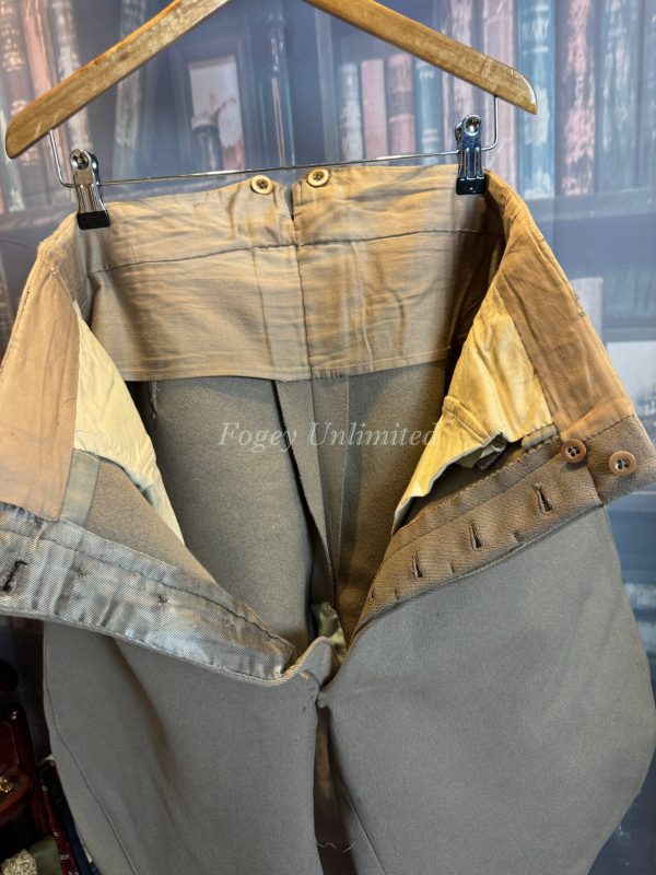 Vintage Bespoke Breeches Jodhpurs. High waist, Heavyweight. 32"/81Waist. (Ref:JSTB32) - Image 3