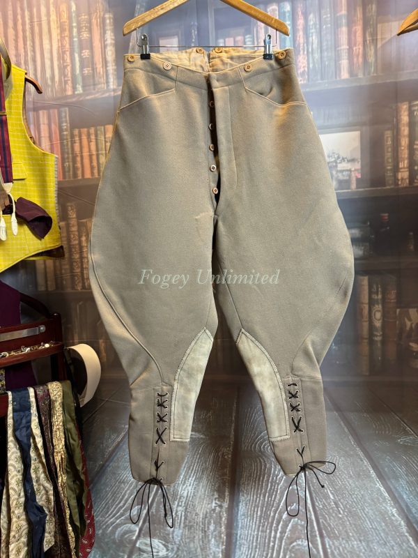 Vintage Bespoke Breeches Jodhpurs. High waist, Heavyweight. 32"/81Waist. (Ref:JSTB32)