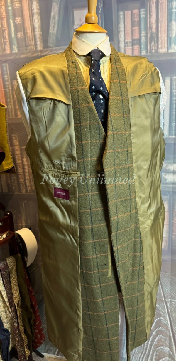 Samuel Windsor Men’s Classic 100% Wool Heritage Tweed Long Coat. Wicken 42 Chest NWT - Image 3