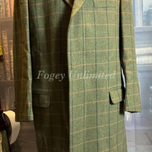 Samuel Windsor Men’s Classic 100% Wool Heritage Tweed Long Coat. Wicken 42 Chest NWT