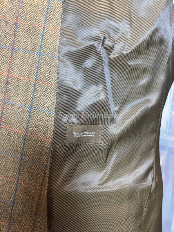 Samuel Windsor Men’s Classic 100% Wool Heritage Tweed Long Coat. Cranbourne 44 Chest NWT - Image 12