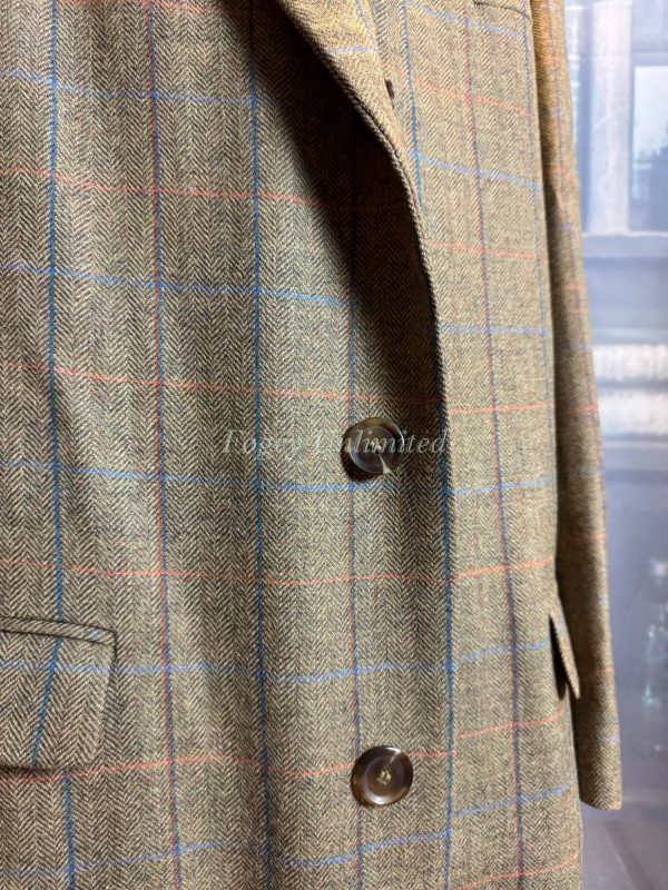 Samuel Windsor Men’s Classic 100% Wool Heritage Tweed Long Coat. Cranbourne 44 Chest NWT - Image 8