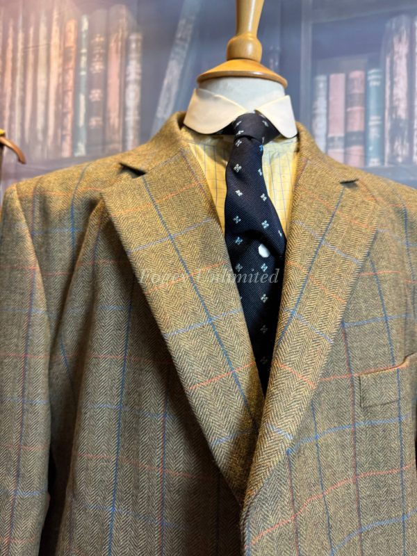 Samuel Windsor Men’s Classic 100% Wool Heritage Tweed Long Coat. Cranbourne 44 Chest NWT - Image 4