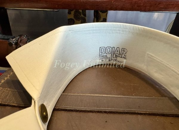 Brand New Old store Starched Stiff Detachable WING Collar Size 15"and 2" Deep (Polar) - Image 10