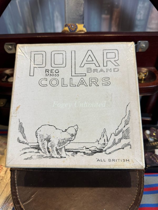 Brand New Old store Starched Stiff Detachable WING Collar Size 15"and 2" Deep (Polar) - Image 8