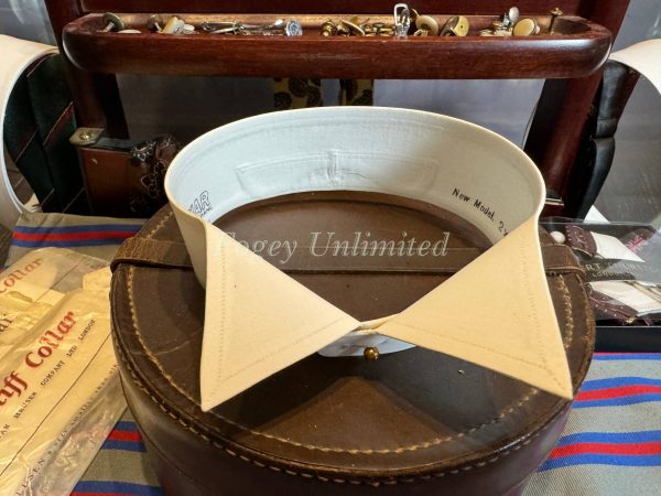 Brand New Old store Starched Stiff Detachable WING Collar Size 15"and 2" Deep (Polar)