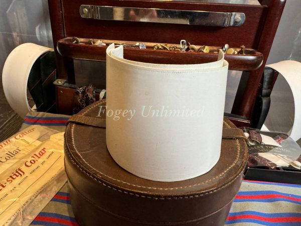 Vintage Detachable Shirt Cuffs Starched Stiff and ready for your shirt. - Image 4