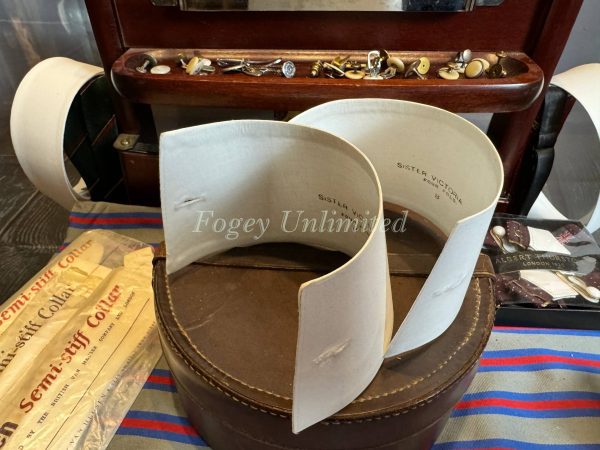 Vintage Detachable Shirt Cuffs Starched Stiff and ready for your shirt. - Image 3