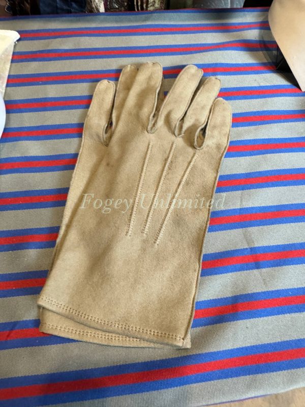 Vintage Dove Grey Kid Leather Formal Gloves from Dents London Size 8